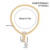 Wholesale Women's Hip Hop Style Iron Chain Alloy Heart Shape Pendant Necklace With Electroplating Treatment
