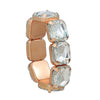 Wholesale Women's Hiphop Alloy Bracelet With Geometric Design And Diamond Accents