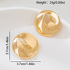Wholesale Women's Hollow Geometric Alloy Electroplated Stainless Steel Earrings