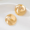 Wholesale Women's Hollow Geometric Alloy Electroplated Stainless Steel Earrings