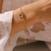Wholesale Women's Hollow Love Bracelet Necklace Stainless Steel Electroplated With Heart And Geometric Patterns