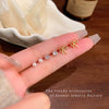 Wholesale Women's Imitation Pearl Bow Tie Earrings With Electroplating