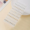 Wholesale Women's Imitation Pearl Rhinestone Earrings Set Geometric Style Electroplated
