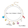 Wholesale Women's Imitation Shell Starfish Heart Alloy Necklace With Electroplating And Imitation Pearl Enamel Featuring Animal And Zodiac Patterns