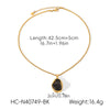 Wholesale Women's Ins Baroque Geometric Stainless Steel Polished Electroplated Pearl Necklace