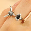 Wholesale Women's Ins Retro Animal Pattern Copper Ring