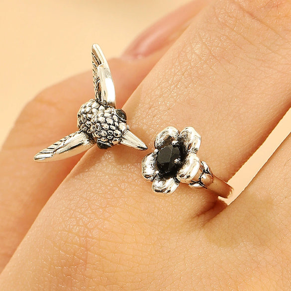 Wholesale Women's Ins Retro Animal Pattern Copper Ring