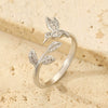 Wholesale Women's Ins Retro Animal Pattern Copper Ring