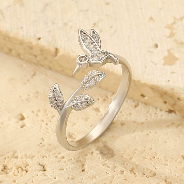 Wholesale Women's Ins Retro Animal Pattern Copper Ring