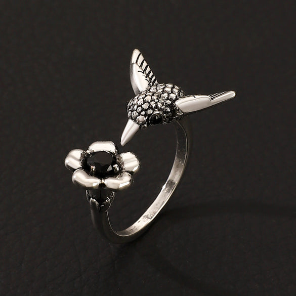 Wholesale Women's Ins Retro Animal Pattern Copper Ring