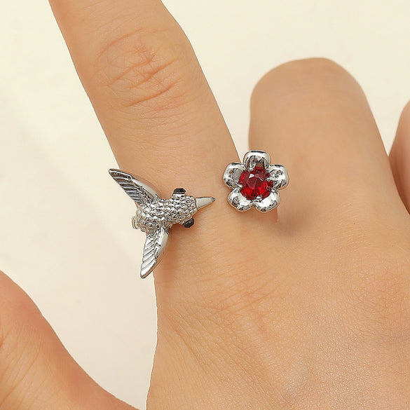 Wholesale Women's Ins Retro Animal Pattern Copper Ring