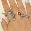 Wholesale Women's Ins Retro Animal Pattern Copper Ring