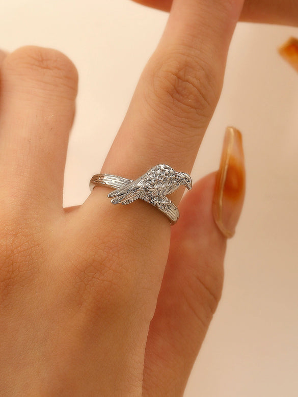 Wholesale Women's Ins Retro Animal Pattern Copper Ring