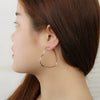 Wholesale Women's Ins Simple Geometric Hollow Heart Metal Earrings With Electroplating
