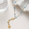 Wholesale Women's Ins Style Animal Zodiac Stainless Steel Pendant Necklace With Vacuum Real Gold Plating In Pvd Furnace