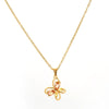 Wholesale Women's Ins Style Butterfly Pendant Necklace With Diamond Encrusted Copper Pendant And Titanium Steel Oshaped Chain