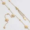 Wholesale Women's Ins Style Electroplated Stainless Steel Cross Yshaped Chain Pendant Necklace