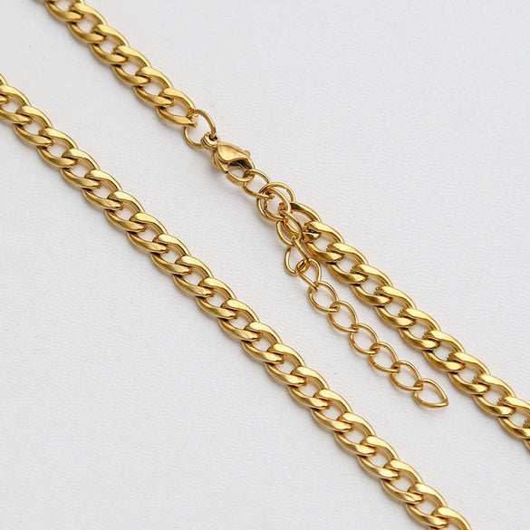 Wholesale Women's Ins Style Electroplated Stainless Steel Cross Yshaped Chain Pendant Necklace