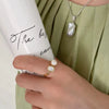 Wholesale Women's Ins Style Freshwater Pearl Open Ring Set With Pearls Made Of Copper Alloy