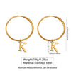 Wholesale Women's Ins Style Geometric English Letter Stainless Steel Water Plated Earrings