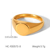 Wholesale Women's Ins Style Geometric Heart Shape And Rhombus Stainless Steel Electroplated Ring Jewelry