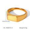 Wholesale Women's Ins Style Geometric Heart Shape And Rhombus Stainless Steel Electroplated Ring Jewelry