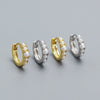 Wholesale Women's Ins Style Geometric Pearl Earrings S925 Silver Electroplated