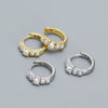 Wholesale Women's Ins Style Geometric Pearl Earrings S925 Silver Electroplated