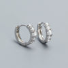 Wholesale Women's Ins Style Geometric Pearl Earrings S925 Silver Electroplated