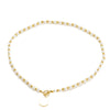 Wholesale Women's Ins Style Geometric Pearl Necklace With Real Gold Plating And Handmade Beaded Chain Stainless Steel Accessories