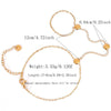 Wholesale Women's Ins Style Geometric Round Zircon Stainless Steel 18K Real Gold Plated Bracelet