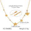 Wholesale Women's Ins Style Geometric Stainless Steel Electroplated Earrings Necklaces And Bracelets