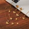 Wholesale Women's Ins Style Geometric Stainless Steel Electroplated Earrings Necklaces And Bracelets