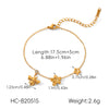Wholesale Women's Ins Style Geometric Stainless Steel Electroplated Earrings Necklaces And Bracelets