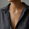 Wholesale Women's Ins Style Geometric Stainless Steel Electroplated Yshaped Necklace