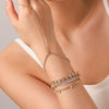Wholesale Women's Ins Style Gold Plated Geometric Stainless Steel Bracelet