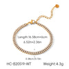 Wholesale Women's Ins Style Gold Plated Geometric Stainless Steel Bracelet
