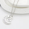 Wholesale Women's Ins Style Minimalist Alloy Jewelry Necklace With Heart Shape Geometric Letters Numbers Text And Water Wave Chain Electroplating