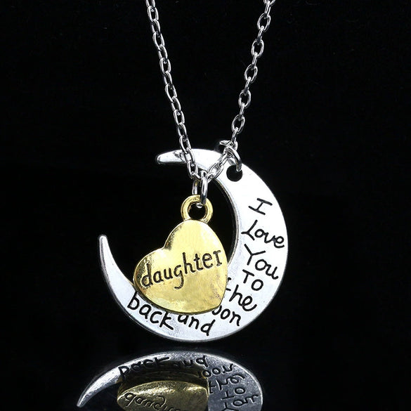 Wholesale Women's Ins Style Minimalist Alloy Jewelry Necklace With Heart Shape Geometric Letters Numbers Text And Water Wave Chain Electroplating