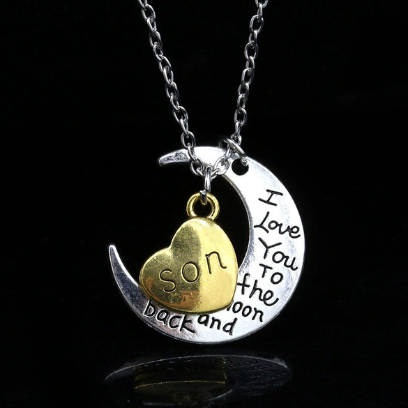Wholesale Women's Ins Style Minimalist Alloy Jewelry Necklace With Heart Shape Geometric Letters Numbers Text And Water Wave Chain Electroplating