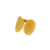 Wholesale Women's Ins Style Minimalist Geometric Stainless Steel Electroplated Open Ring Jewelry
