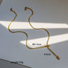 Wholesale Women's Ins Style Snake Head Snake Bone Chain Electroplated Necklace