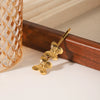 Wholesale Women's Ins Style Stainless Steel Electroplated Butterfly Hairpin Hair Accessories