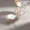 Wholesale Women's Ins Style Star Shape Real Gold Plated Stainless Steel Bracelet