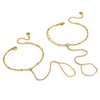 Wholesale Women's Ins Style Star Shape Real Gold Plated Stainless Steel Bracelet