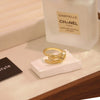 Wholesale Women's Ins Trendy Copper Microinlaid Zircon Real Gold Plated Bow Butterfly Animals Zodiac Ring Accessories