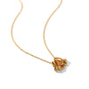 Wholesale Women's Insstyle Geometric Stainless Steel Electroplated Clavicle Necklace With Colorful Zircon Pendant