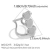 Wholesale Women's Insstyle Heartshaped Open Stainless Steel Rings With Pvd Furnace Vacuum Real Gold Plating