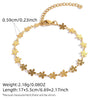 Wholesale Women's Insstyle Stainless Steel Bracelet With Real Gold Plating And Heartshaped Floral And Geometric Patterns