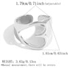 Wholesale Women's Insstyle Stainless Steel Heartshaped Hollow Rings With Pvd Furnace Vacuum Real Gold Plating